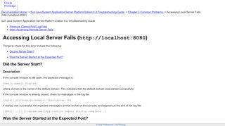 
                            11. Accessing Local Server Fails (http://localhost:8080) (Sun Java System ...