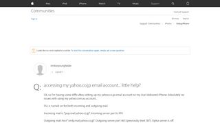 
                            12. accessing my yahoo.co.jp email account...… - Apple Community ...
