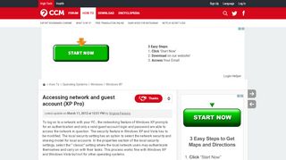 
                            7. Accessing network and guest account (XP Pro) - Ccm.net