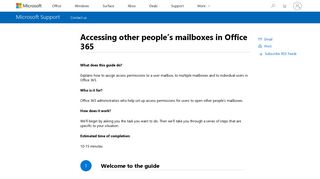 
                            1. Accessing other people's mailboxes in Office 365 - Microsoft Support