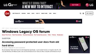 
                            8. Accessing password protected user docs from old hard drive ...