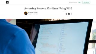 
                            13. Accessing Remote Machines Using SSH – Jake Wiesler – Medium