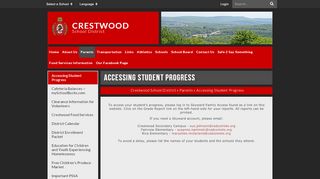 
                            6. Accessing Student Progress - Crestwood School District