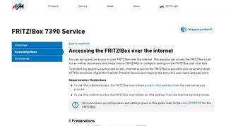 
                            5. Accessing the FRITZ!Box over the internet | FRITZ!Box 7390 | AVM ...