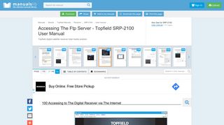 
                            4. Accessing The Ftp Server - Topfield SRP-2100 User Manual [Page 108]