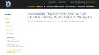 
                            3. Accessing the Parent Portal for student reports and academic data