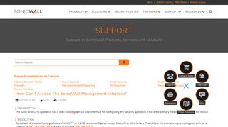 
                            3. Accessing the SonicWall Management Interface | SonicWall
