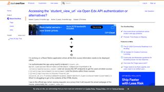 
                            12. Accessing the `student_view_url` via Open Edx API authentication ...