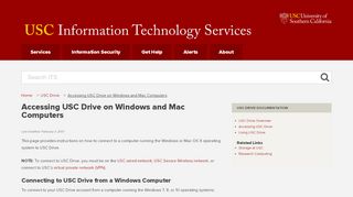 
                            6. Accessing USC Drive on Windows and Mac Computers | IT Services ...