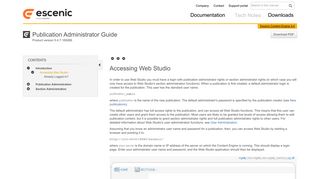 
                            6. Accessing Web Studio - Escenic Content Engine Publication ...