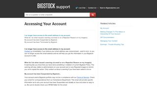 
                            8. Accessing Your Account - Bigstock Support and FAQs