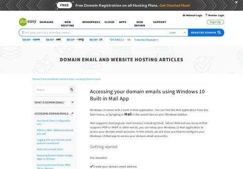 
                            7. Accessing your domain emails using Windows 10 Built-in Mail App ...