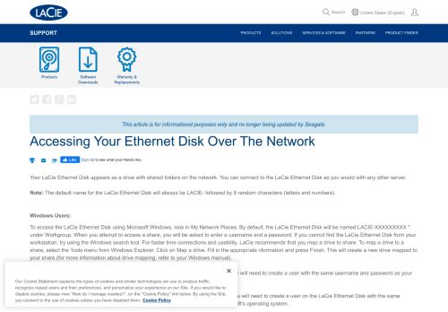 
                            9. Accessing Your Ethernet Disk Over The Network | LaCie Support ASEAN