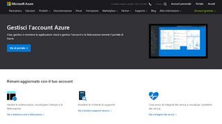 
                            2. Accesso ad Azure - Account e fatturazione | Microsoft Azure