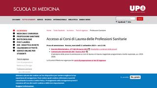 
                            10. Accesso ai Corsi di Laurea delle Professioni Sanitarie | Scuola di ...