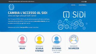 
                            2. Accesso al SIDI | Homepage - Miur