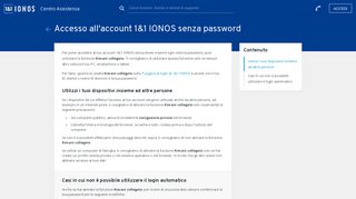 
                            7. Accesso all'account 1&1 IONOS senza password - 1&1 IONOS Aiuto