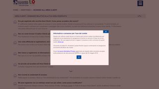 
                            4. Accesso all`Area Clienti - Alleanza Assicurazioni SpA