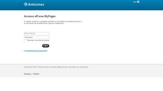 
                            10. Accesso all'area MyPages - Anticimex