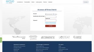 
                            2. Accesso all'Area Utenti - Oxatis