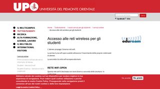 
                            11. Accesso alle reti wireless per gli studenti | Università degli Studi del ...