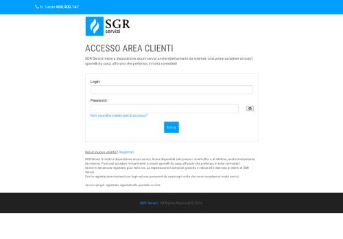 
                            1. accesso area clienti - Sportello Web SGR Servizi SpA