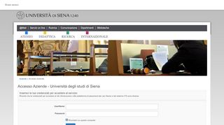 
                            7. Accesso Aziende - Università degli studi di Siena