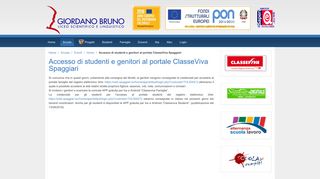 
                            5. Accesso di studenti e genitori al portale ClasseViva Spaggiari