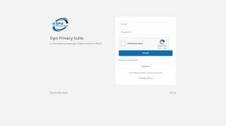 
                            1. Accesso - Dpo Privacy Suite