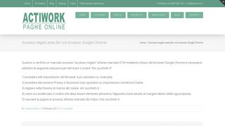 
                            3. Accesso negato area Stir con browser Google Chrome – ACTIWORK ...
