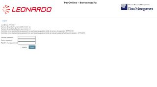 
                            5. Accesso payonline per dipendente Finmeccanica