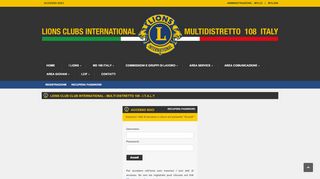 
                            3. Accesso soci - Lions Club International - Multi Distretto 108 - Italy