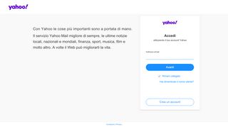 
                            1. accesso - Yahoo! Mail