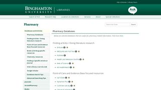 
                            6. AccessPharmacy - Pharmacy - Subject Guides at Binghamton ...