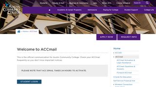 
                            6. ACCmail | Austin Community College District