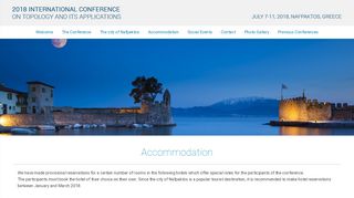 
                            13. Accommodation - Accomodation - 2018 International Conference on ...