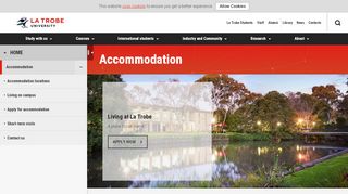 
                            6. Accommodation , La Trobe University