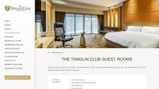 
                            9. Accommodation | The Tanglin Club