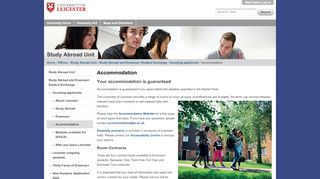 
                            2. Accommodation — University of Leicester