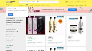 
                            3. Accontece Cosmeticos - Tratamentos para Cabelo no Mercado Livre ...