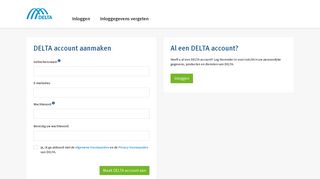 
                            6. Account aanmaken - DELTA - Inloggen