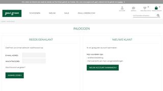 
                            4. account aanmaken - Paul Green Online Shop - Login