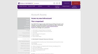 
                            9. Account Access | Avila University