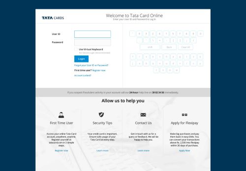 
                            9. Account Access - Login, Register, Reset Your Account | Tata Card