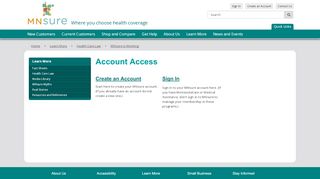 
                            6. Account Access / MNsure