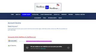 
                            4. Account Access - Steffens & Steffens, LLC