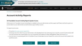 
                            11. Account Activity Reports | University of Hawai'i ... - UH Foundation