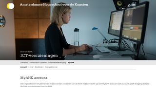 
                            4. Account - Amsterdamse Hogeschool voor de Kunsten - AHK