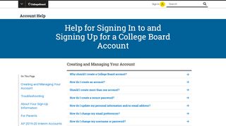 
                            4. Account and Sign-In - Account Help — College Board