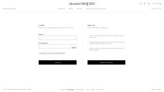 
                            11. Account area - Alexander McQueen